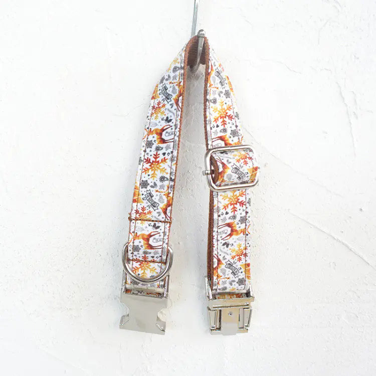 Golden Festive Dog Collar by MUTTCO
